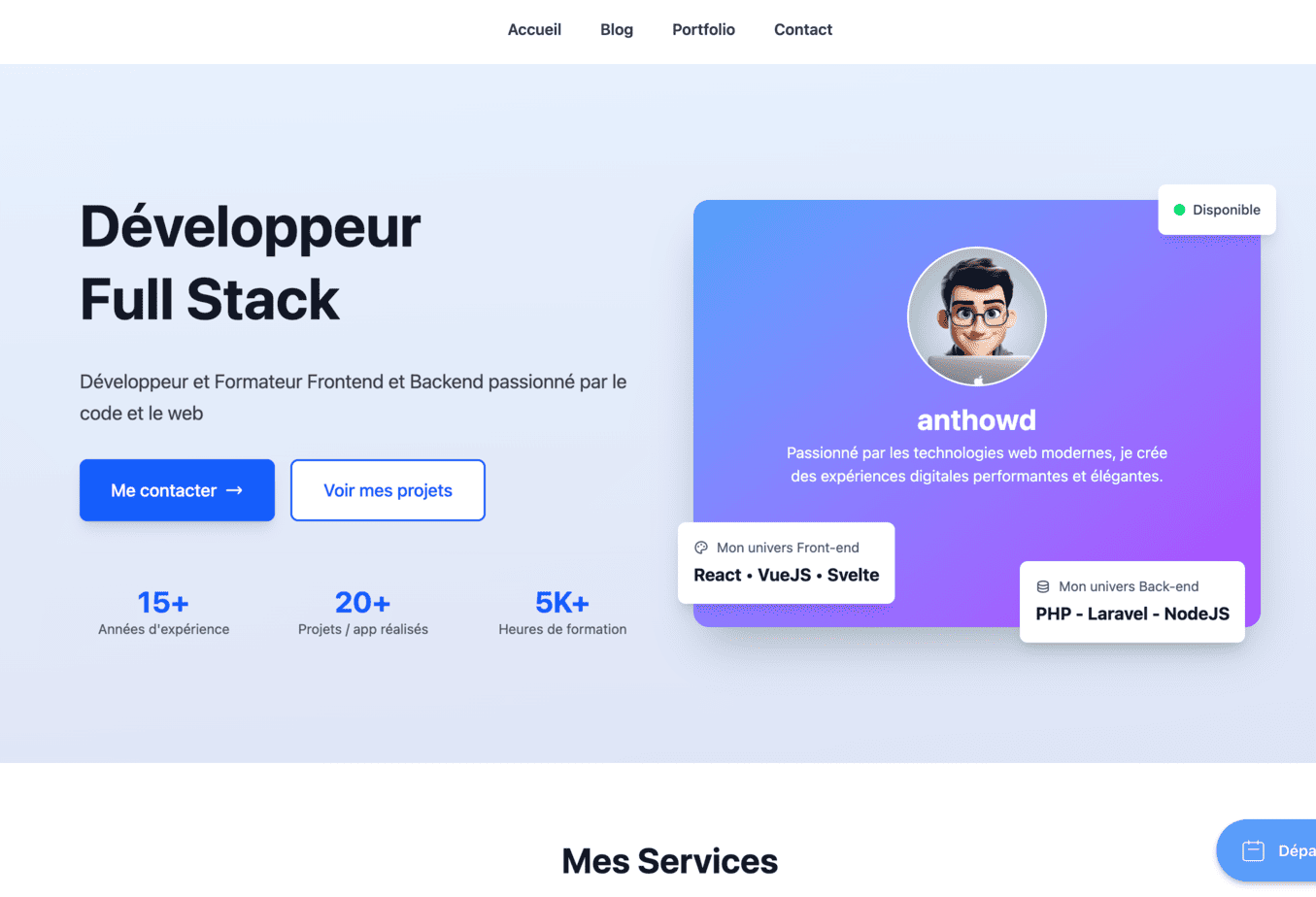 Site Web anthowd